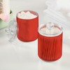 Zhirexin Orange-red Color 4PC Airtight Transparent Plastic Storage Jar, Food
