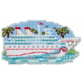 Mill Hill Winter Cruise 2025 Winter Holiday Seasonal Ornament Beaded Cross Stitch Kit MH182534