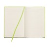 eBuyGB A6 Coloured Hardback Lined Paper Notebook, Lime Green