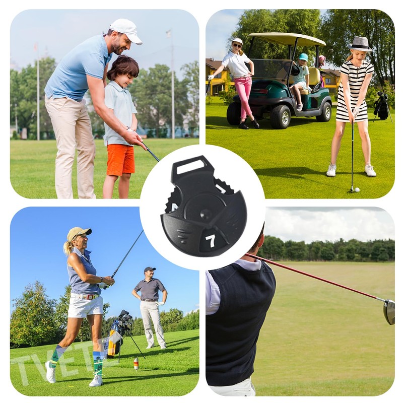 TVETE Golf Golf Cap Cover Tag [6 Pack] Black UT