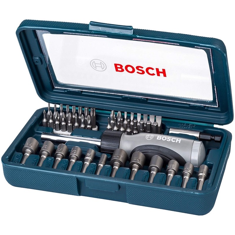 Bosch 2607017399 Ratchet Type Screwdriver Set, Driver Bit, Socket Set,