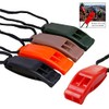 Gearmax 10 Pcs Emergency Whistle with Lanyard Dual Frequency Safety