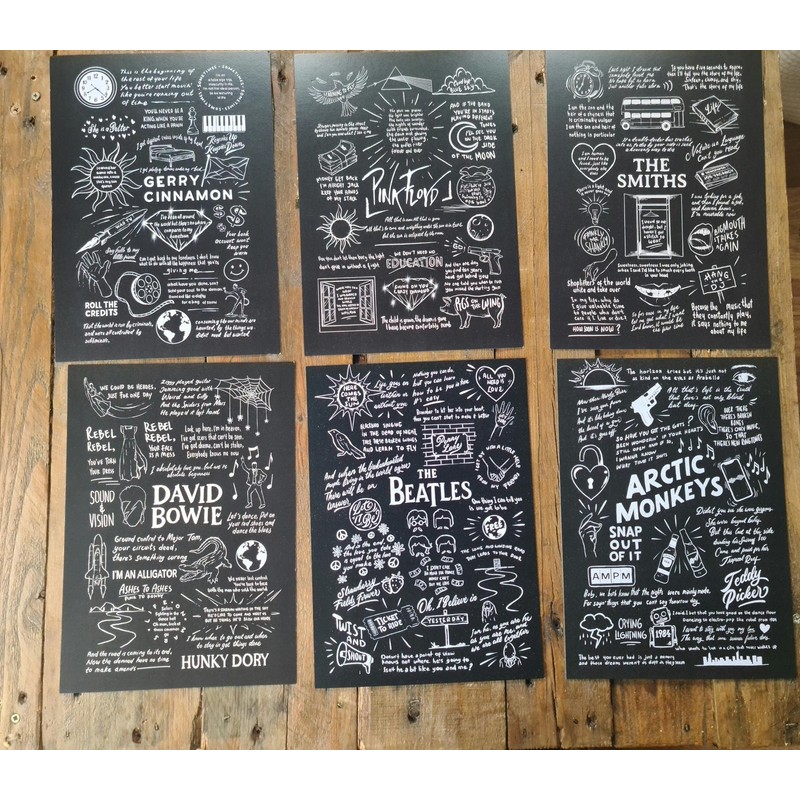 The Smiths Doodle Lyric Poster - The Smiths Print Gifts