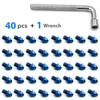 ONIPAX Bicycle Pedal Bolts M4x7mm 40pcs/Bag with 1 Wrench
