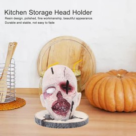 Horror Skeleton Knife Stand, Creative Kitchen Skull Knife Holder, Knife Display Stand,Horror Head Shape Kitchen Tool Storage Holder for Kitchen Knife Storage