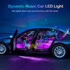 Interior Car LED Strip Lights, RGB 6 in 1 Ambient