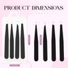 4pcs Tweezers Kit Professional Stainless Steel - Pointed, Slant, Flat