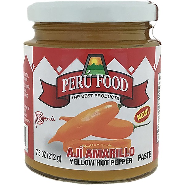 Peru Food Aji Amarillo Paste - Hot Yellow Pepper Paste - 7.5 ounces Jar