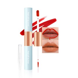 WAJJYM 2-In-1 Peel Off Lip Stain Matte Finish Lip Liner Tattoo Peel-off Lip Tint, Long Lasting All Day Lip Masque Waterproof Smudge-proof Transfer-proof Peel Off Lip Makeup, 3#peach