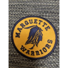 Marquette "Warriors" Golden Eagles Vintage Embroidered Iron On Patch 3" X 3 NICE