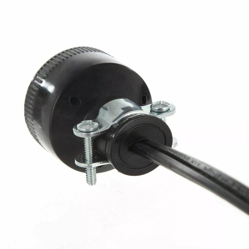 Hyper Tough Ground 15A Power Extension Cord Cable Male Plug