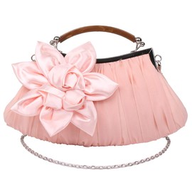 Angel Moon 2-Way Satin Party Bag, For Concerts, Receptions, Parties, Pink