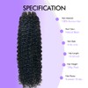 Seamless 3C 4A Kinky Curly Clip In Extension PU Weft