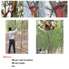 INTBUYING Manual Pole Saw, 7-26 ft Extension Tree Pole Pruner,
