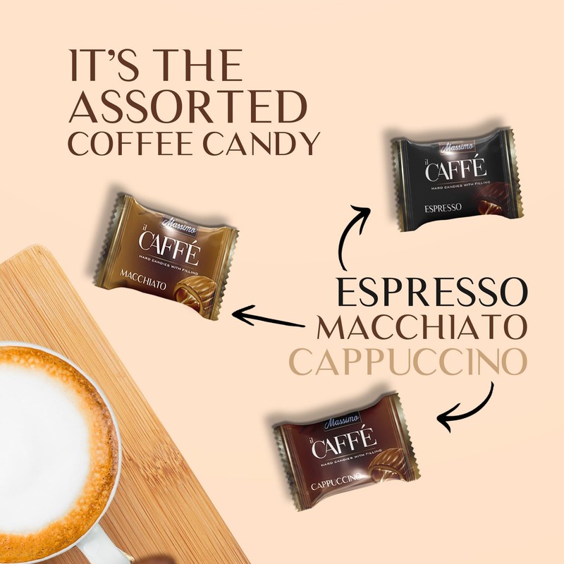 Maestro Massimo Assorted Coffee Candy - Individually Wrapped 2.2 Pound