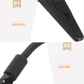 TOYMYTOY 2pcs Number Card Holder Product Sign Clip Table Number Holder Wire Photo Holder Buffet Food Sign Solder Wire Holder Alligator Clip Clasp Metal Wire Clip