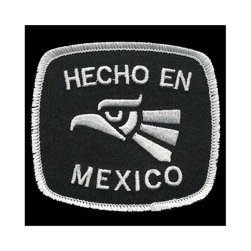 Souvenir Kingdom Hecho En Mexico Iron on Patch 3″ White
