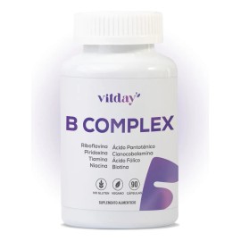 Vitday B Complete Complejo B 90 Cápsulas Vegetales Sabor Sin Sabor