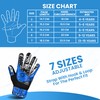 SPORIA Youth Goalie Gloves (Fluo Blue, 5)