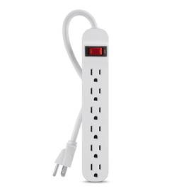 Belkin 6-Outlet Power Strip with 3-Foot Power Cord (F9P609-03)