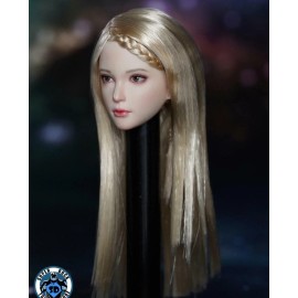 SuperDuck 1/6 female head sculpt Blonde hair for Phicen hot toys 12" figure SDH028D USA