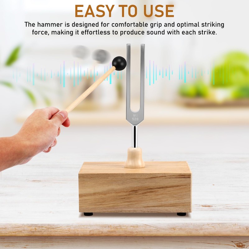 VICASKY Tuning Fork Large Healing Tuning Forks 528hz Aluminum Alloy