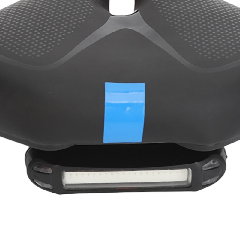 Road Bike Saddle Black Hollow Ergonomic Soft Silicone Sponge Tail