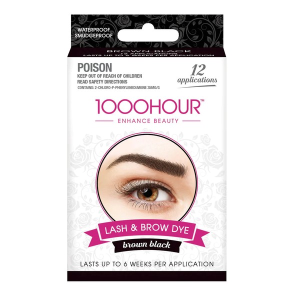1000 Hour Eyelash & Brow Dye Kit - Brown/Black