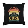 Wicks And Wax Cure Everything Candle Maker Wax Throw Pillow