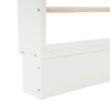 3 Tier Solid Wood Bookshelf Magazine Rack with Pegboard, Floor