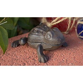 Cast Iron Frog Key Statuary Key Hider