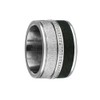 Quiges Stainless Steel Stacking Ring Filling Ring with Polished Structure