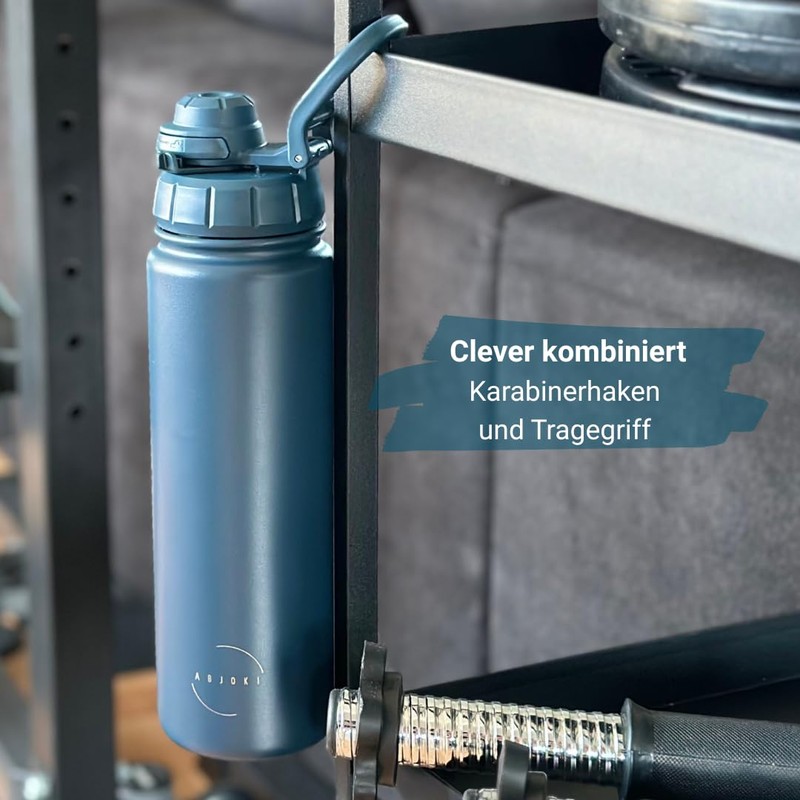 Abjoki Stainless Steel Drinking Bottle "Infinity" 710 ml, Dark Blue,