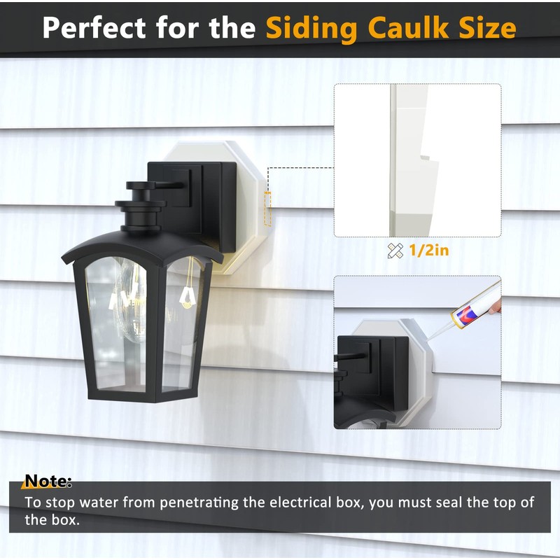 Siding Mounting Block, Siding Mounting Kit with Built-in Electrical Box,