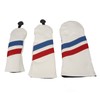 3PCS Golf Club Head Cover for Driver Fairway Woods Headcovers