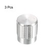 uxcell 3Pcs 16x14mm Aluminum Alloy Potentiometer Rotary Knob,for 6mm Diameter