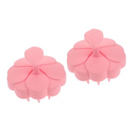 GLEAVI 2pcs Pink Scalp Massager Brush Comb for Bath Hair Cleaning Massager Shampoo Brush Wear-resistant Exfoliator