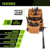 AWP Genuine Leather Premium Tool Pouch Multi-Pocket Organizer for Electricians,