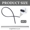 Pack of 6 32 inches 800 mm windscreen wiper replacement