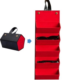 TINTON LIFE Space-Saving Eyeglasses Organizer Travel Sunglasses Storage Case(5 Slots)