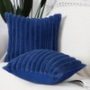 MADIZZ Set of 2 Faux Wool Plush Decorative Throw Pillow
