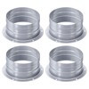 PATIKIL Duct Connector Flange, 4 Inch, 4 Pack Straight Pipe
