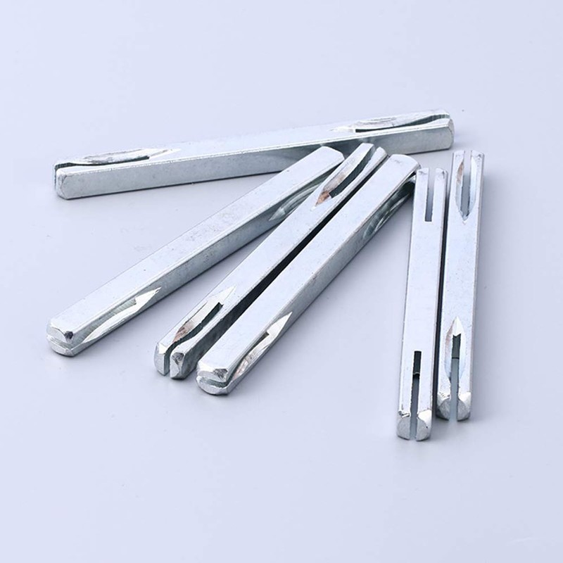 Square spindle 8 x 100 mm solid steel fixing pin