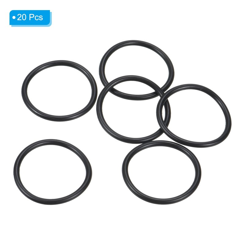 PATIKIL 20pcs Nitrile Rubber O-Rings 28mm Outside Diameter 24mm Inner