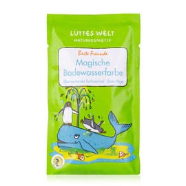 Lüttes Welt Magic Bath Water Colour, Natural Cosmetics for Children, Colourful Bath Water with Colour Changing Effect, Bath Additive for Boys & Girls, Body Care Children, Birthday Gift
