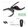 UPIONIC 2.5mm Anti-Slip Glasses Nose Pads, Adhesive Soft Silicone Eyewear