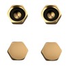 EFGTEK 4 Pack Inner Diameter 2.5 cm Garden Brass Hose
