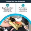 Eastman 6 Ft. Dishwasher Installation Kit, Braided Stainless Steel Supply