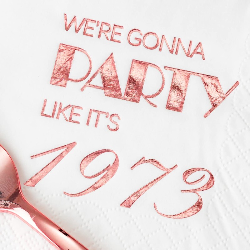 Crisky Rose Gold - Servilletas desechables para mujer, color dorado,