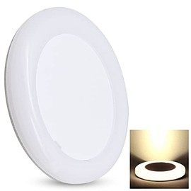 12 Volt LED Ceiling Dome Light, 3'' LED RV Puck Light Super Slim Under Cabinet Light, Surface Mount 12V DC Interior Light for RV Camper Trailer Motorh